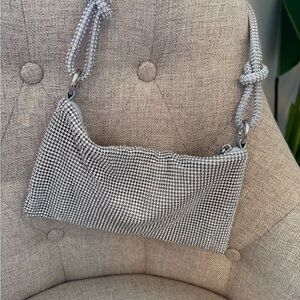 White House Black Market Crystal Knot Evening Bag